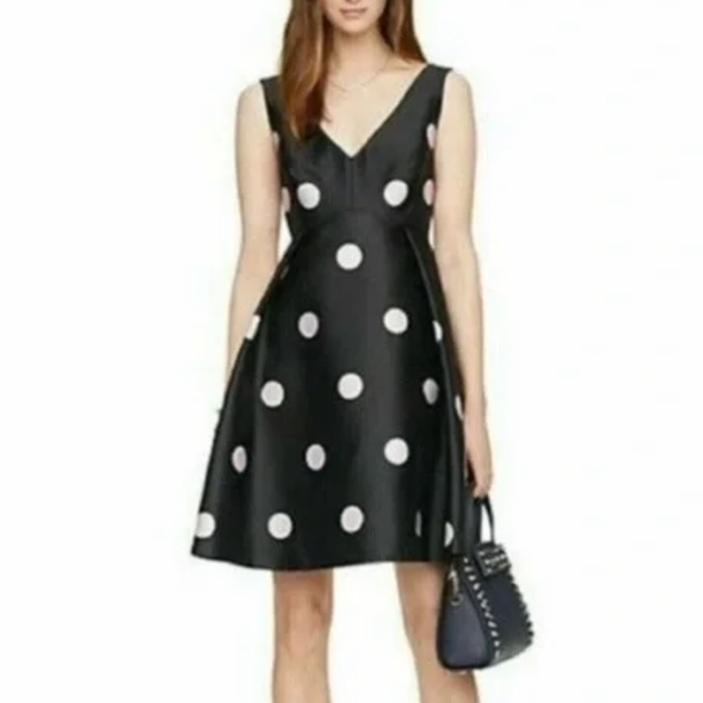 KATE SPADE➕Spotlight V-Neck Polka Dot Dress